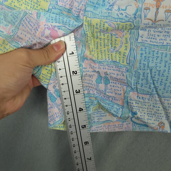 Lilly Pulitzer Women's Written In The Stars Callahan Shorts Sz 00 Blue & Pink - Picture 7 of 8